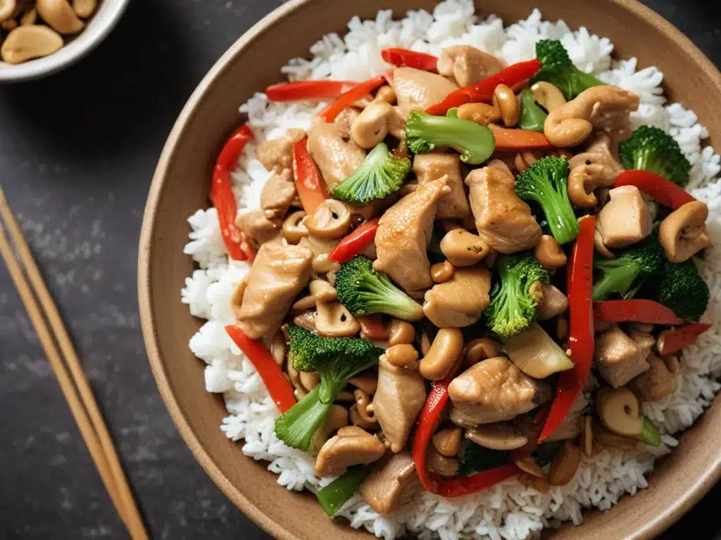 Classic Cantonese Chicken and Cashew Stir Fry